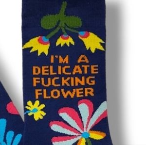 NWT Delicate F%$@ ing Flower socks